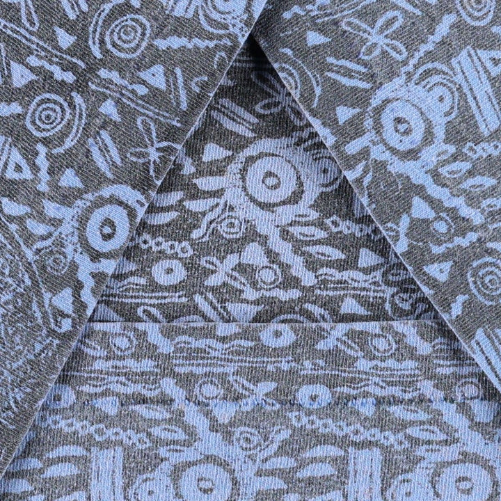 90'S GECKO HAWAII all-over animal pattern surf skate t-shirt, men's size XL equivalent, vintage. unclear Blue type light blue Vintage Second Hand