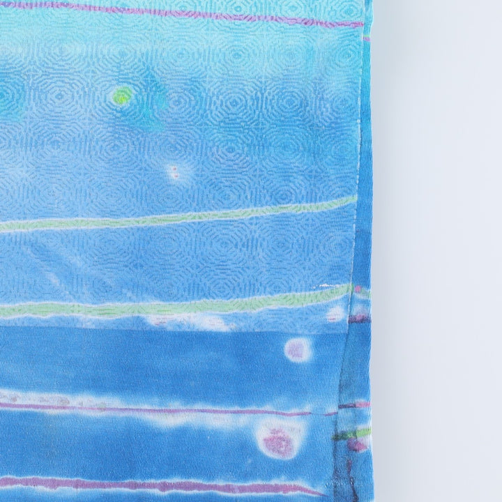 90'S PRO SPIRIT Tie-Dye Pattern Print T-Shirt, Men's XL (approx.), Vintage unclear Blue type light blue Vintage Second Hand