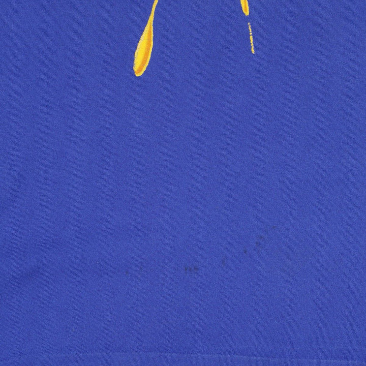 ~90'S BBS Smile Print T-Shirt, Made in USA, Men's Size L (Equivalent), Vintage cotton navy blue type Vintage Second Hand
