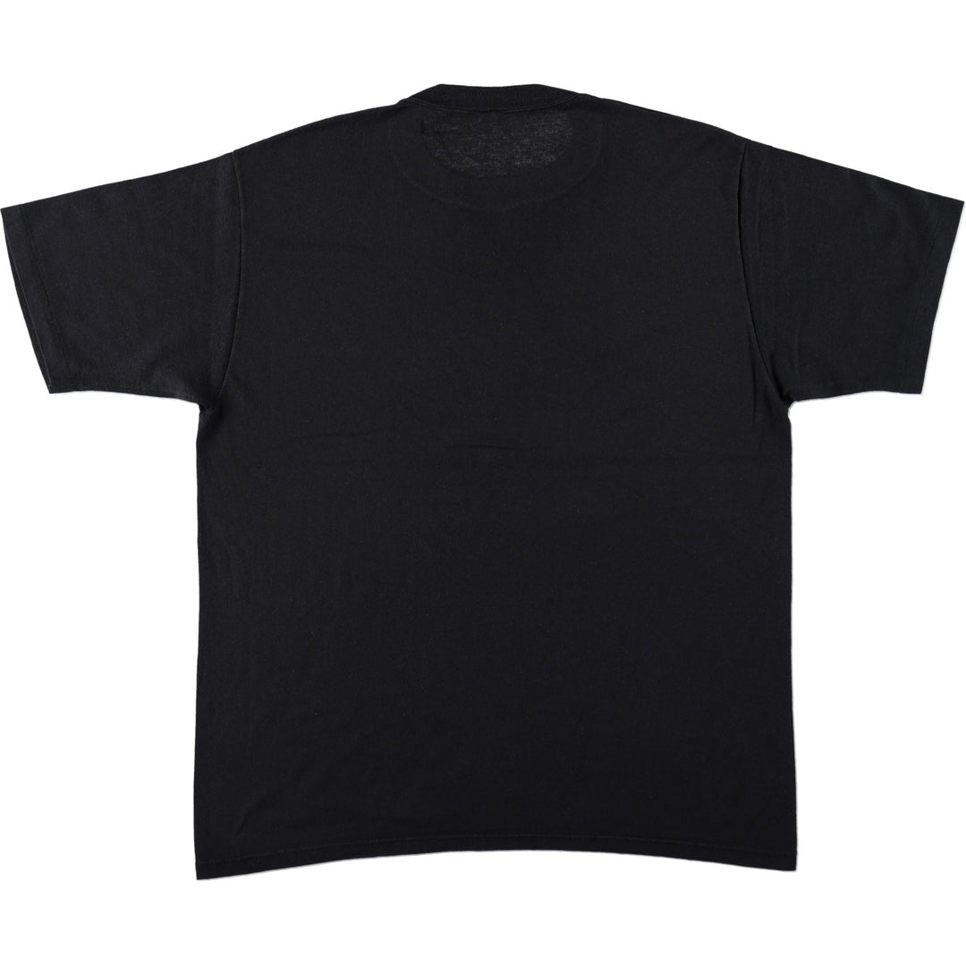 Printed T-shirt, men's size XL unclear black type Vintage Second Hand
