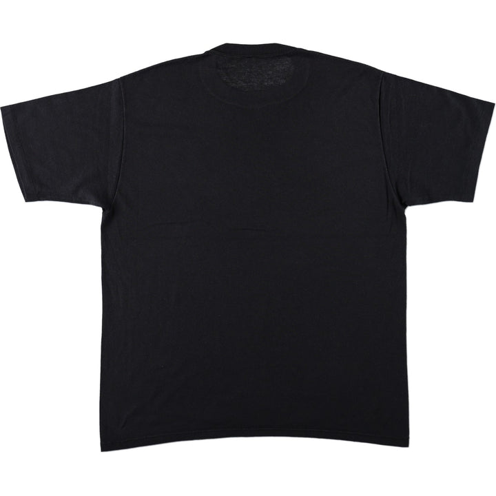 Printed T-shirt, men's size XL unclear black type Vintage Second Hand