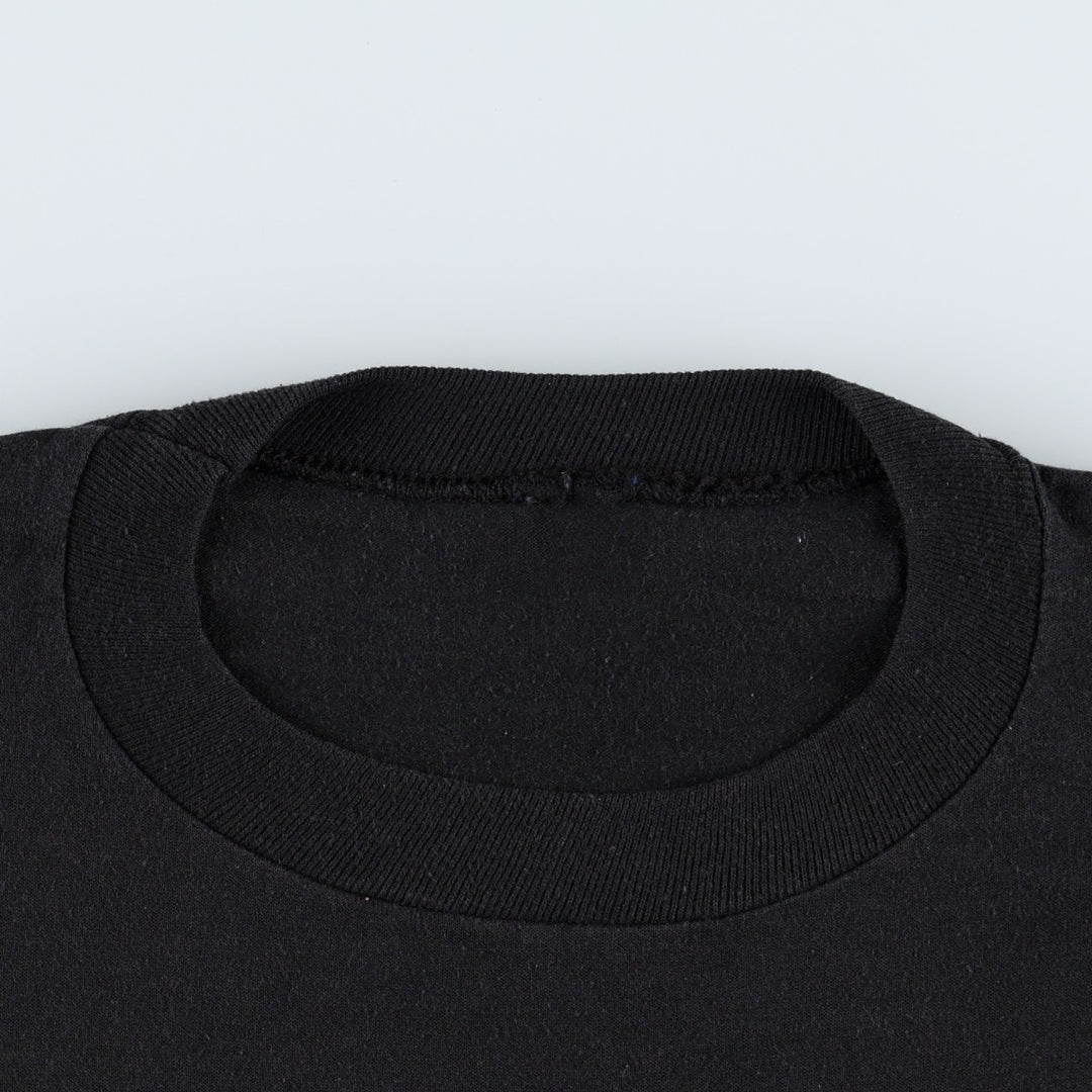Printed T-shirt, men's size XL unclear black type Vintage Second Hand
