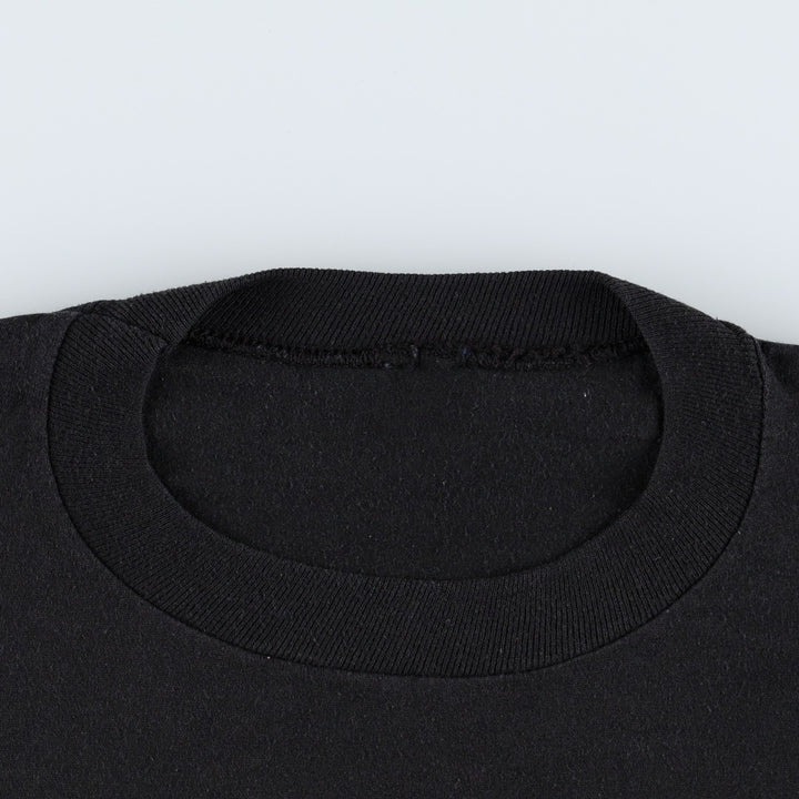 Printed T-shirt, men's size XL unclear black type Vintage Second Hand