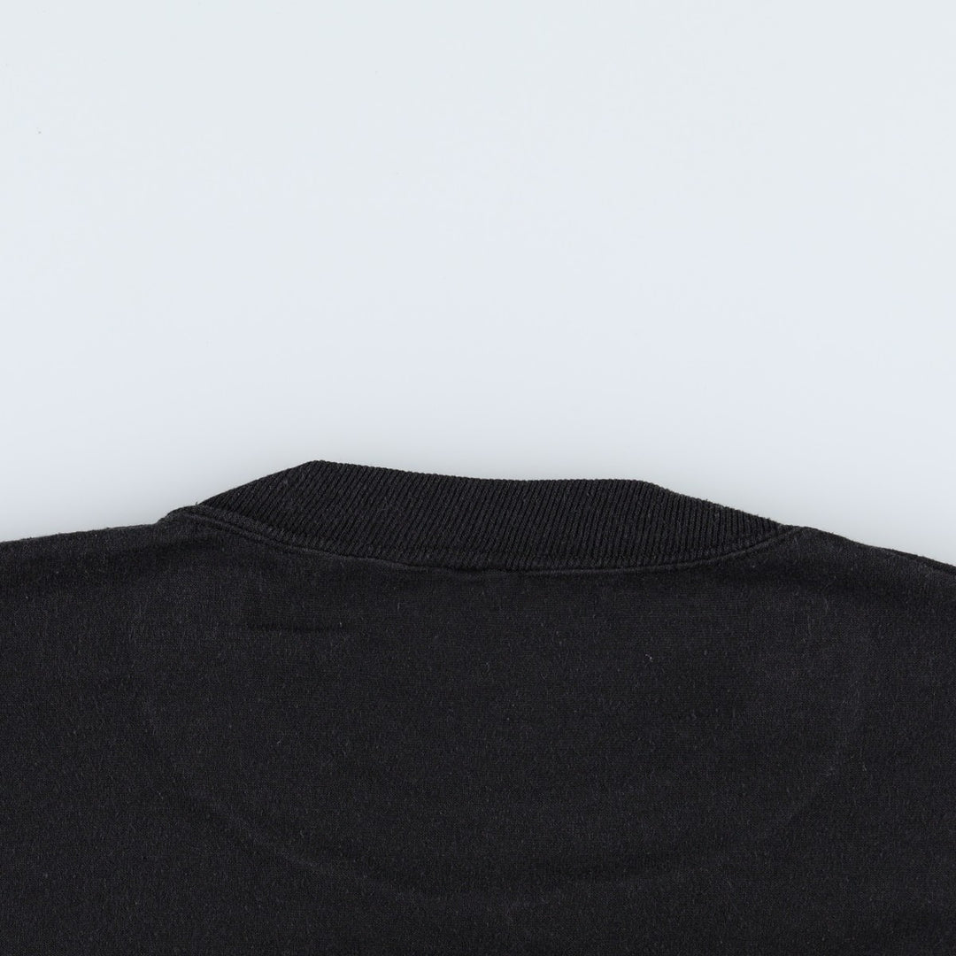 Printed T-shirt, men's size XL unclear black type Vintage Second Hand