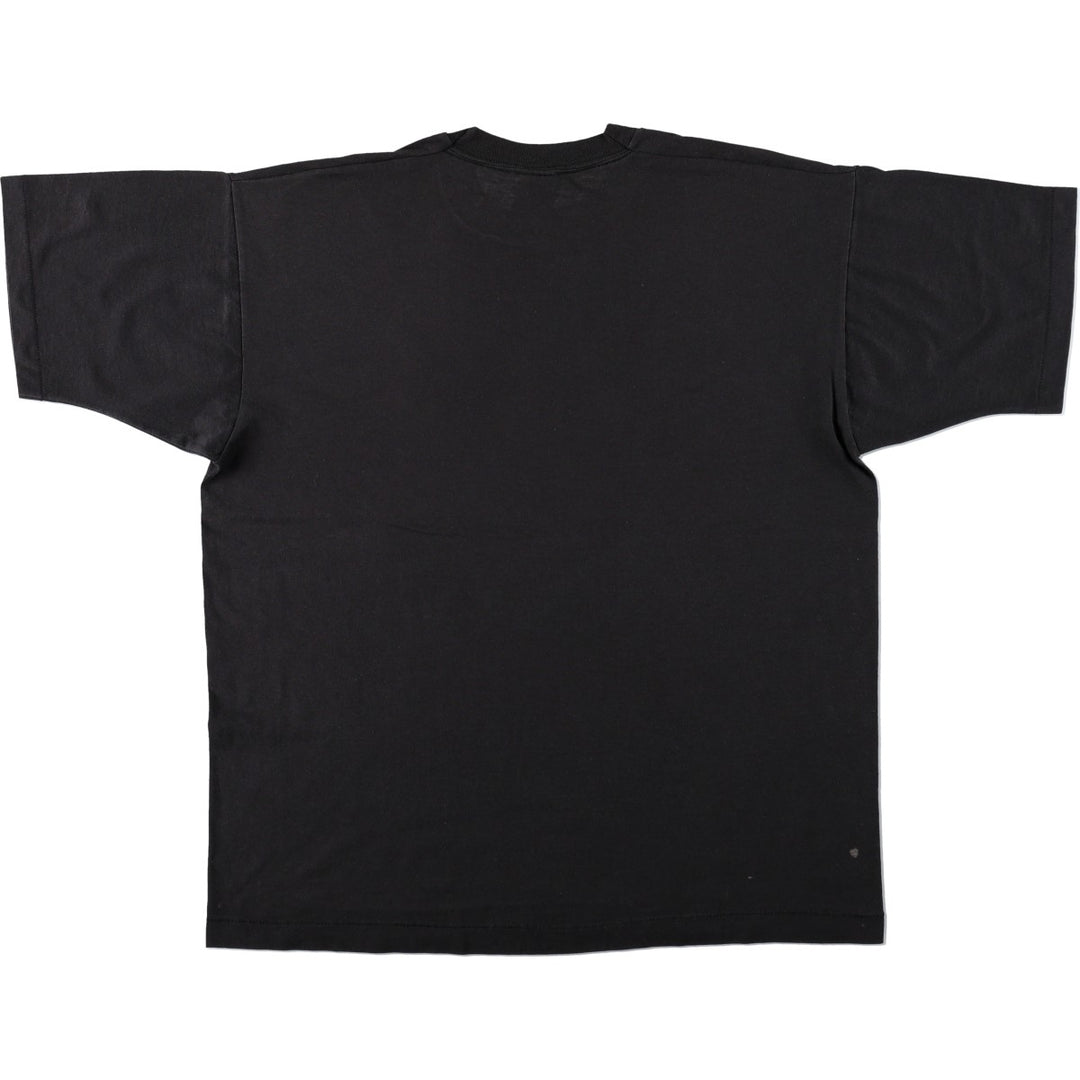 90s-era Fruit of the Loom BEST Bushido Kanji Print T-Shirt, Men's XL equivalent, Vintage cotton black type Vintage Second Hand