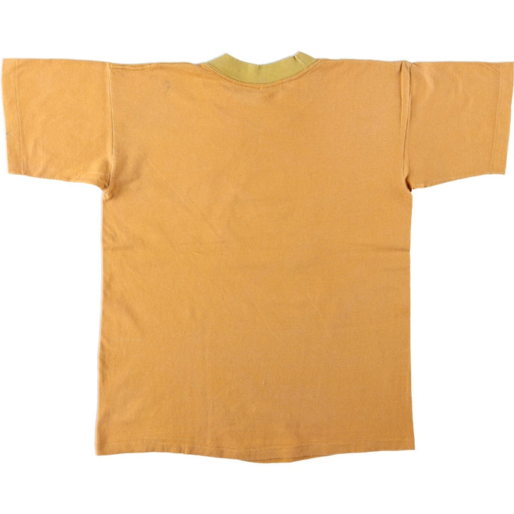 90'S Murina Animal Pattern Print T-Shirt, Made in USA, Men's Size L (Equivalent), Vintage cotton yellow type Vintage Second Hand