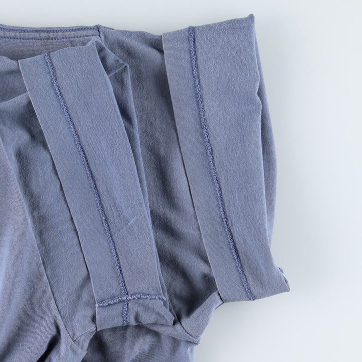 90'S SOF TEE Print T-Shirt, Made in USA, Men's XXL equivalent, Vintage cotton Blue type light blue Vintage Second Hand