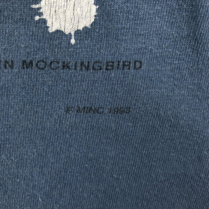 90'S ONEITA Bird Droppings Print T-Shirt, Men's Size L (approx.), Vintage cotton Blue type light blue Vintage Second Hand
