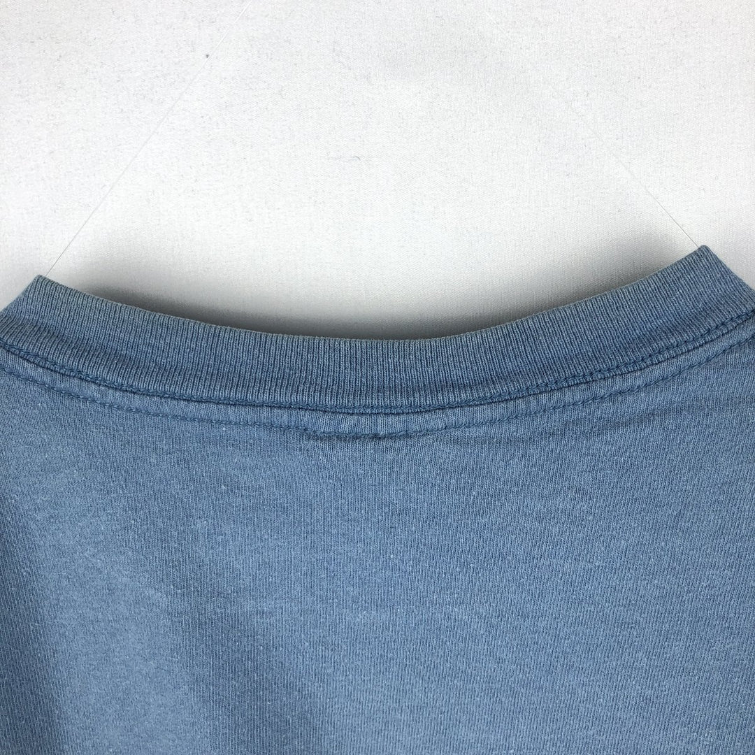 90'S ONEITA Bird Droppings Print T-Shirt, Men's Size L (approx.), Vintage cotton Blue type light blue Vintage Second Hand