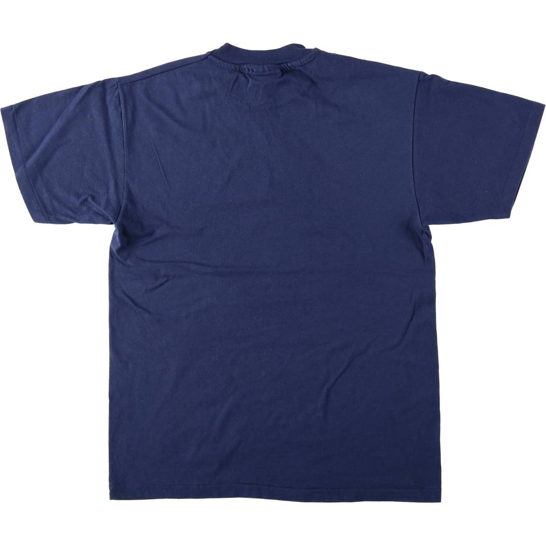 90'S Hanes BEEFY-T Print T-Shirt, Men's Size M (approx.), Vintage cotton navy blue type Vintage Second Hand
