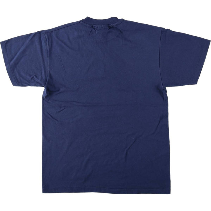 90'S Hanes BEEFY-T Print T-Shirt, Men's Size M (approx.), Vintage cotton navy blue type Vintage Second Hand