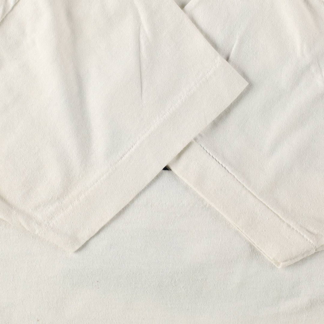 80'S Screen Stars souvenir T-shirt, men's size L equivalent, vintage. unclear white type Vintage Second Hand