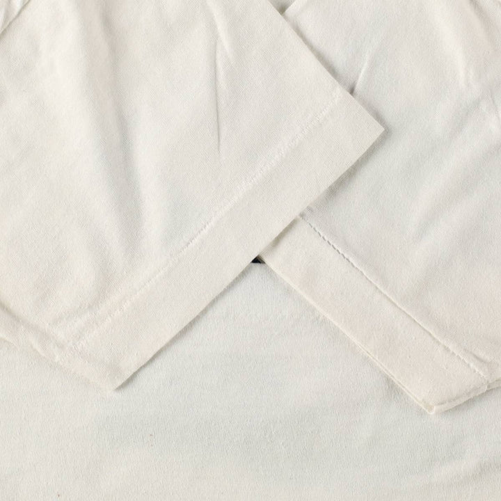 80'S Screen Stars souvenir T-shirt, men's size L equivalent, vintage. unclear white type Vintage Second Hand