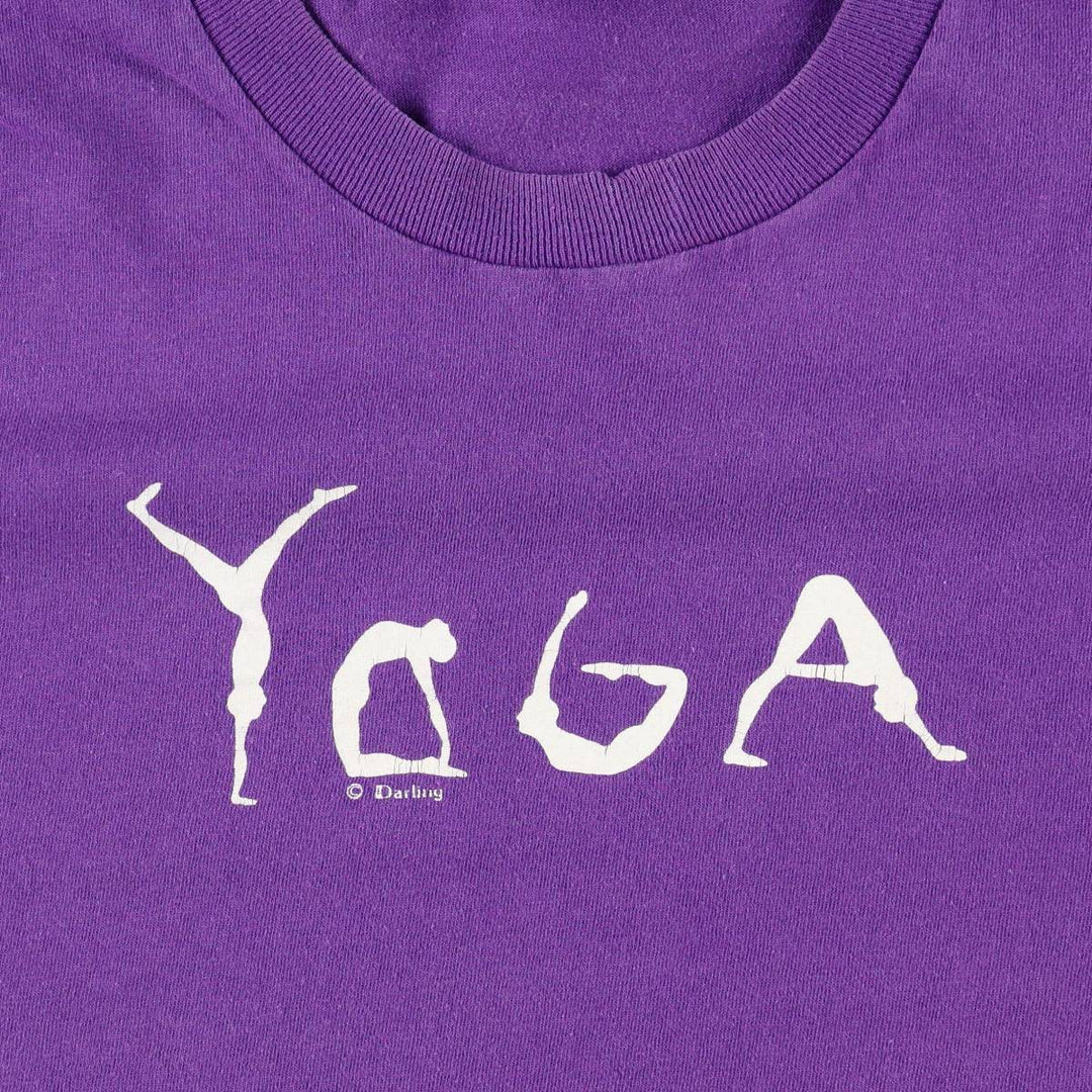 80s-90'S Fun Tees Printed T-Shirt, Made in USA, Men's Size L (Equivalent), Vintage cotton purple type Vintage Second Hand