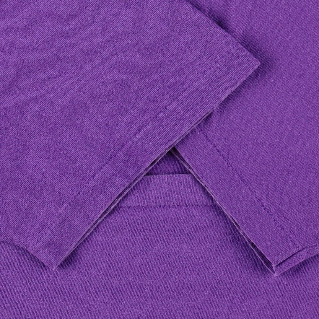80s-90'S Fun Tees Printed T-Shirt, Made in USA, Men's Size L (Equivalent), Vintage cotton purple type Vintage Second Hand