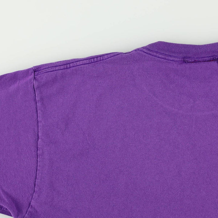 80s-90'S Fun Tees Printed T-Shirt, Made in USA, Men's Size L (Equivalent), Vintage cotton purple type Vintage Second Hand