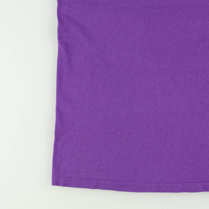 80s-90'S Fun Tees Printed T-Shirt, Made in USA, Men's Size L (Equivalent), Vintage cotton purple type Vintage Second Hand