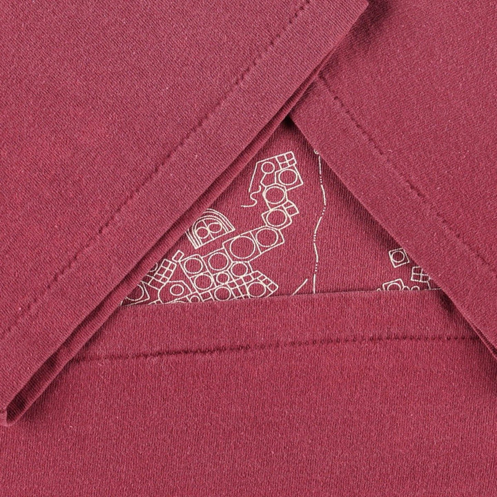 ~90'S ONEITA CROW CANYON ARCHAEOLOGICAL CENTER Print T-Shirt, Made in USA, Men's Size L (Equivalent), Vintage cotton burgundy type Vintage Second Hand