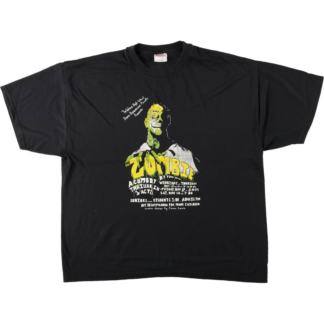 00'S Hanes HEAVYWEIGHT 50 cotton black type Vintage Second Hand