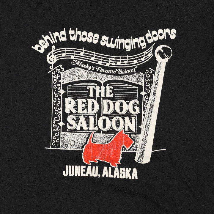 Vintage 80s-90'S Jerzees Printed T-Shirt, Made in USA, Men's XL cotton black type Vintage Second Hand