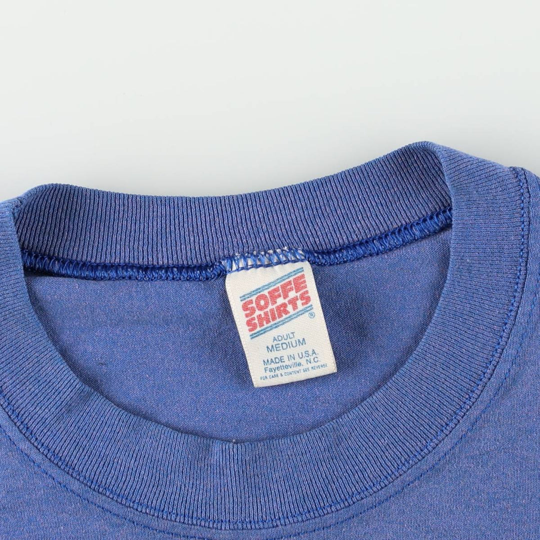 80s-90'S Sofie Print T-Shirt, Made in USA, Men's Size M (approx.), Vintage polyester blue type Vintage Second Hand