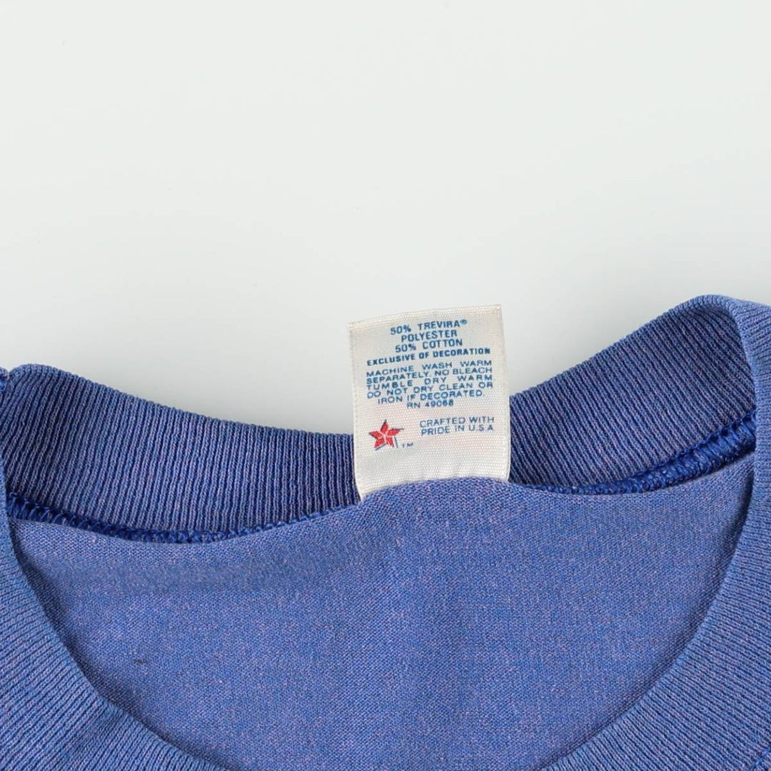 80s-90'S Sofie Print T-Shirt, Made in USA, Men's Size M (approx.), Vintage polyester blue type Vintage Second Hand