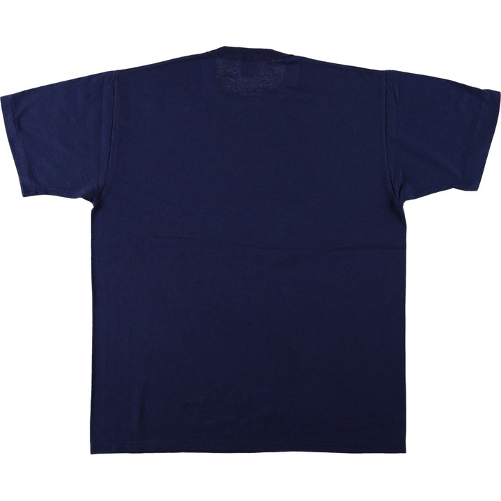 Vintage 90'S Russell print T-shirt, Made in USA, Men's Size L cotton navy blue type Vintage Second Hand
