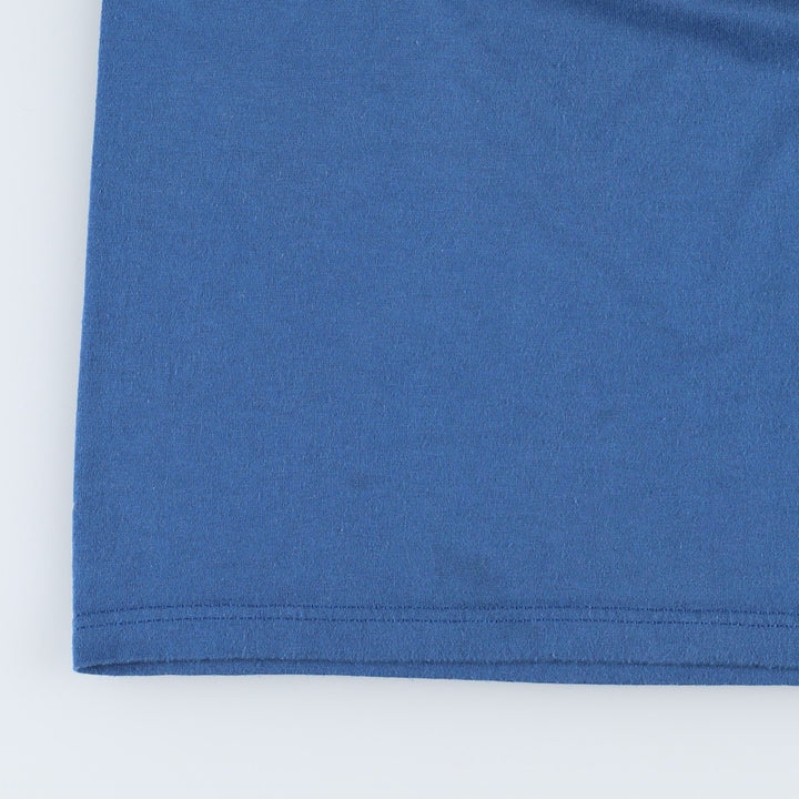 80'S Jerzees fish print t-shirt, made in USA, men's size XL equivalent, vintage. cotton blue type Vintage Second Hand