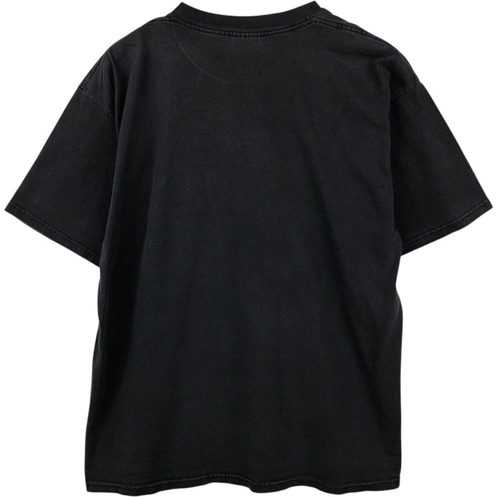 2000'S Gildan Skull Pattern Motorcycle T-Shirt, Men's Size XL (approx.) cotton black type Vintage Second Hand