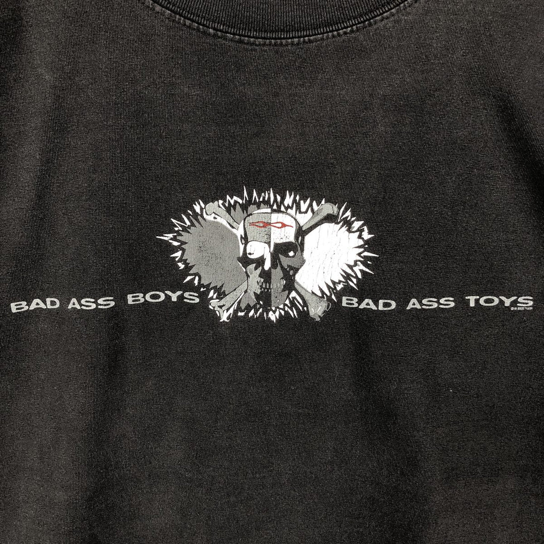 2000'S Gildan Skull Pattern Motorcycle T-Shirt, Men's Size XL (approx.) cotton black type Vintage Second Hand
