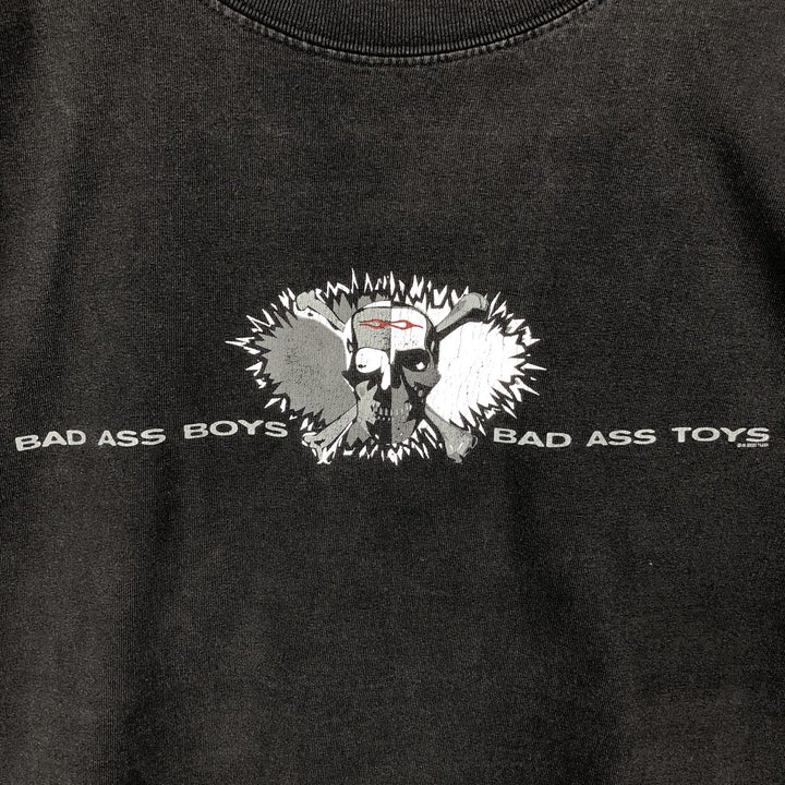 2000'S Gildan Skull Pattern Motorcycle T-Shirt, Men's Size XL (approx.) cotton black type Vintage Second Hand