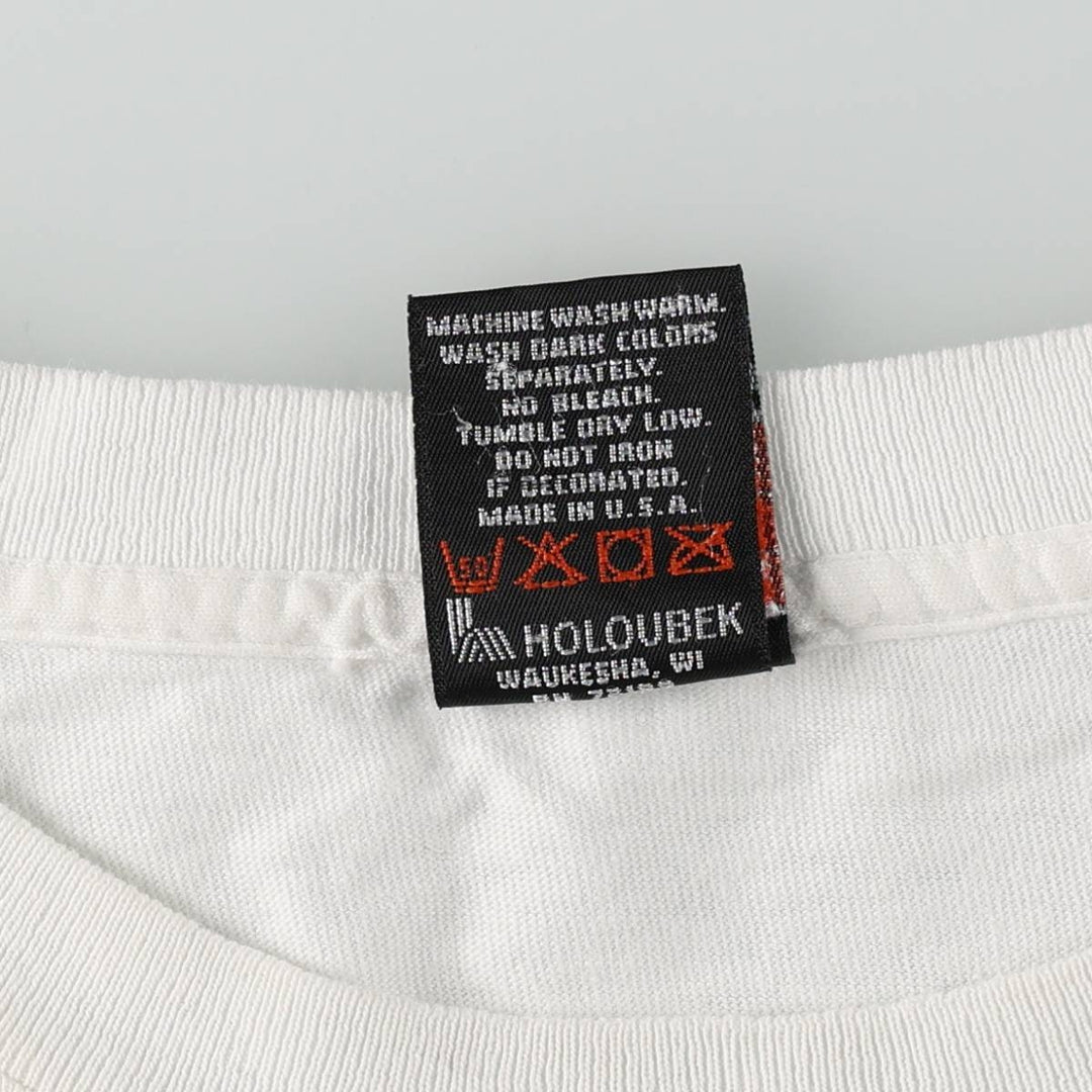90'S Harley-Davidson Motorcycle Bike T-shirt Made in USA Men's XXL Vintage cotton white type Vintage Second Hand