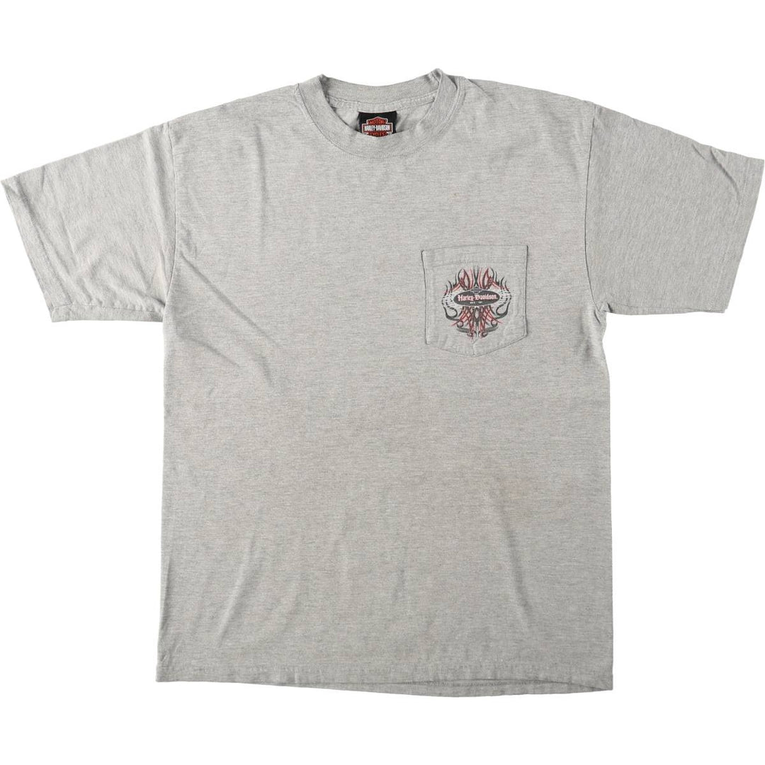 Harley-Davidson Motorcycle Bike T-shirt, Men's Size S unclear gray type Vintage Second Hand