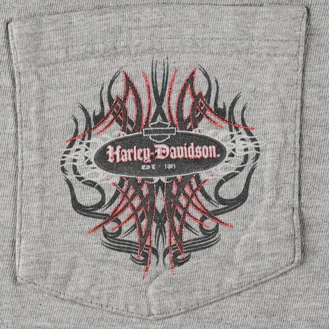 Harley-Davidson Motorcycle Bike T-shirt, Men's Size S unclear gray type Vintage Second Hand