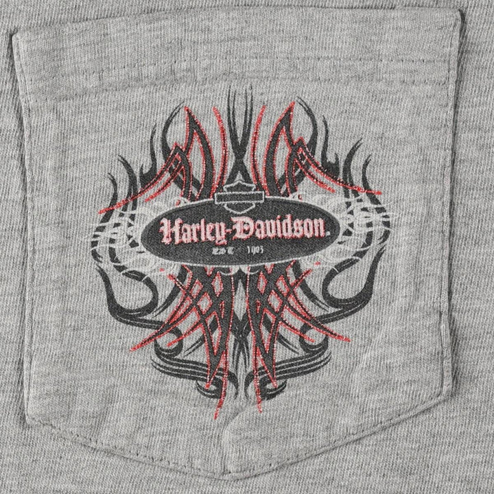 Harley-Davidson Motorcycle Bike T-shirt, Men's Size S unclear gray type Vintage Second Hand