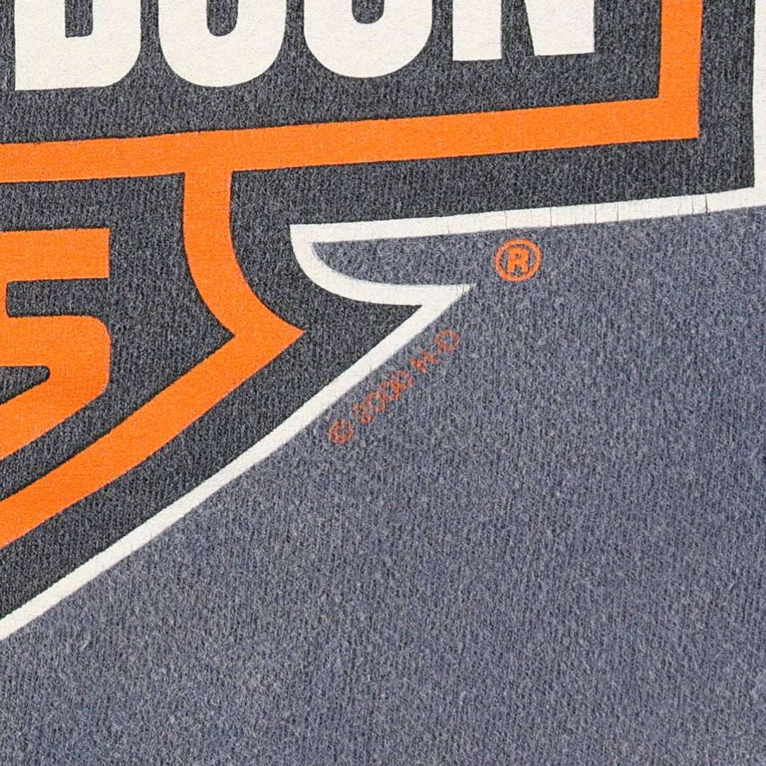 Harley-Davidson Motorcycle Bike T-shirt, Men's Medium cotton navy blue type Vintage Second Hand