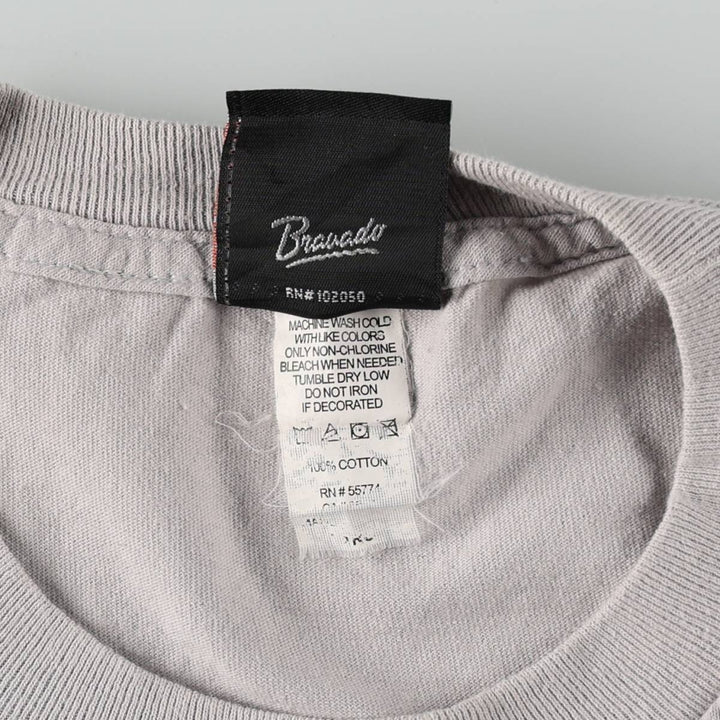 Harley-Davidson Skull Pattern Motorcycle Bike T-shirt Men's M size cotton gray type Vintage Second Hand