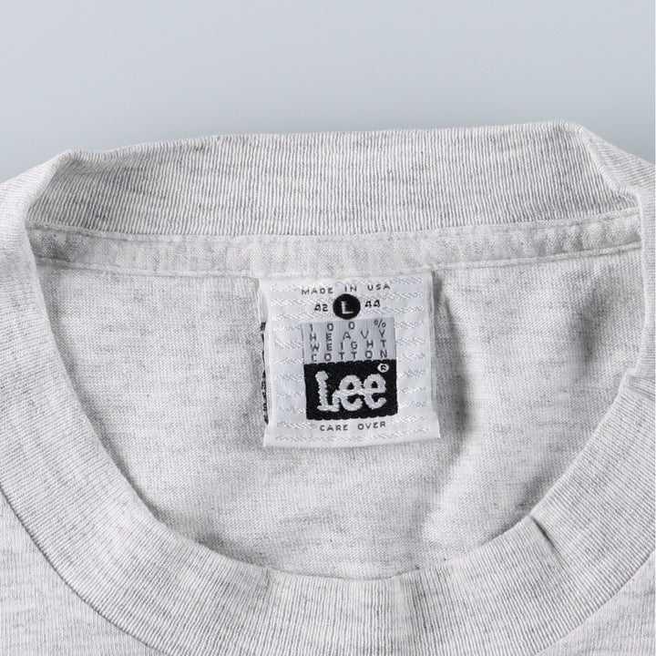 Lee NFL ON FOX TV Show Print T-Shirt, Made in USA, Men's Size L (approx.) cotton gray type Vintage Second Hand