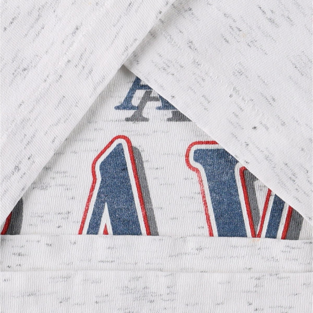 90'S TRENCH ULTRA MLB ATLANTA BRAVES Sports Print T-Shirt, Made in USA, Men's Size L (approx.) cotton gray type Vintage Second Hand