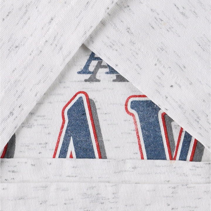 90'S TRENCH ULTRA MLB ATLANTA BRAVES Sports Print T-Shirt, Made in USA, Men's Size L (approx.) cotton gray type Vintage Second Hand