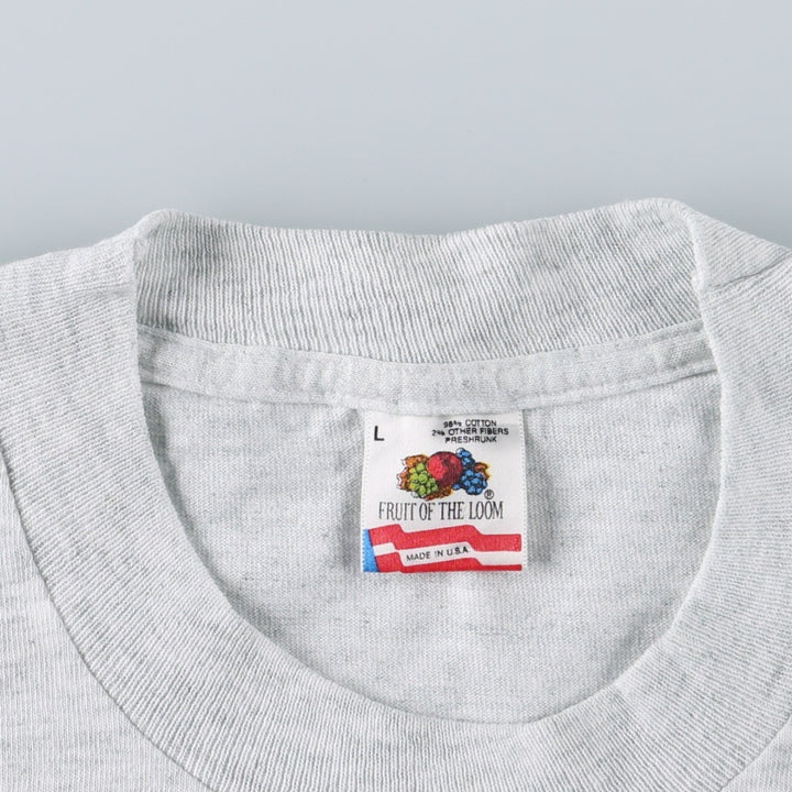 90'S Fruit of the Loom MLB Minnesota Twins Sports Print T-Shirt, Made in USA, Men's Size L (approx.), Vintage cotton gray type Vintage Second Hand