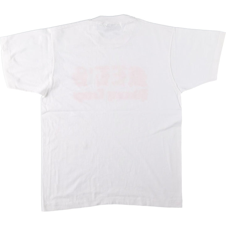 Screen Stars printed T-shirt, made in the USA, men's size L (equivalent). cotton white type Vintage Second Hand