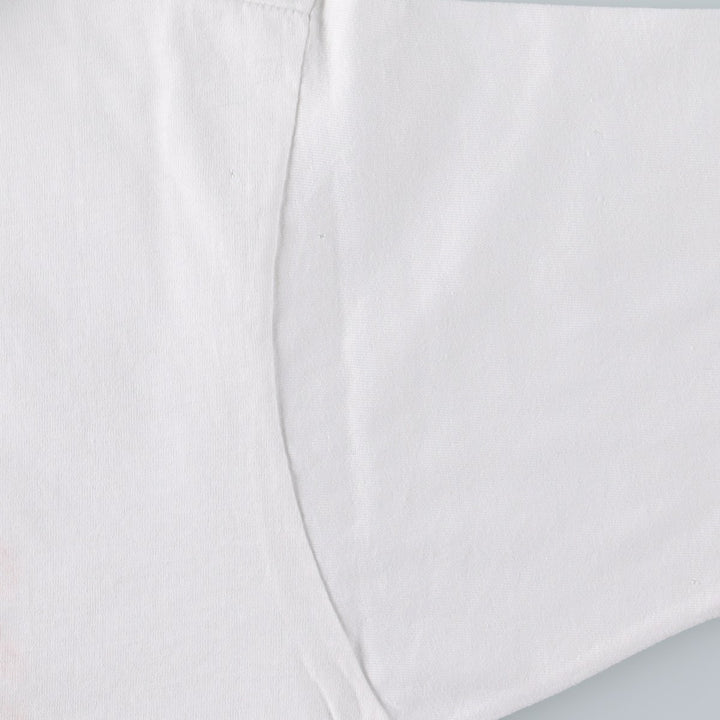 Screen Stars printed T-shirt, made in the USA, men's size L (equivalent). cotton white type Vintage Second Hand