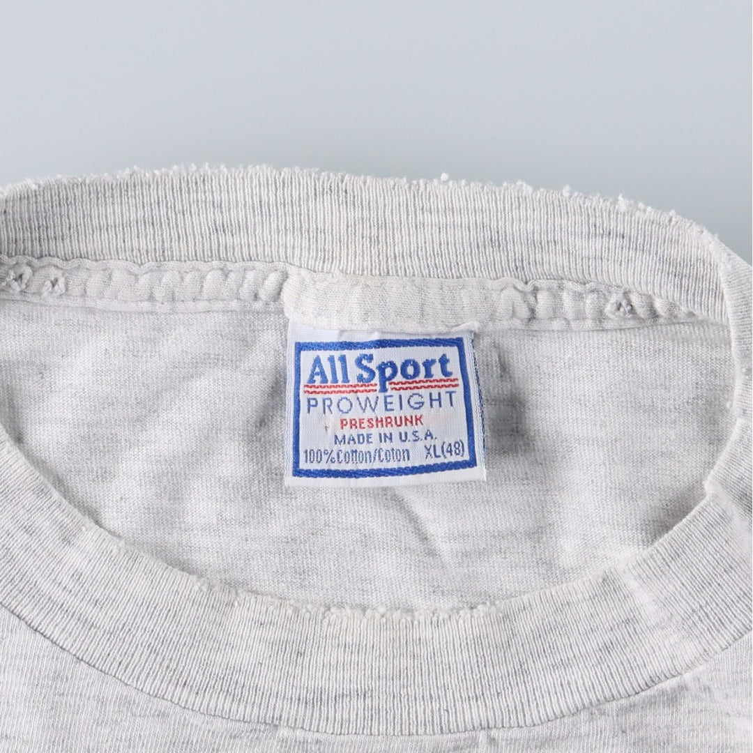 90'S ALLSPORT PROWEIGHT NFL Carolina Panthers sports print T-shirt, Made in USA, Men's XL equivalent, Vintage cotton gray type Vintage Second Hand