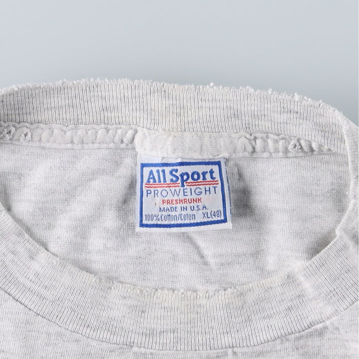 90'S ALLSPORT PROWEIGHT NFL Carolina Panthers sports print T-shirt, Made in USA, Men's XL equivalent, Vintage cotton gray type Vintage Second Hand