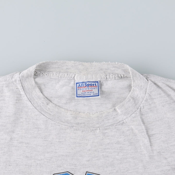 90'S ALLSPORT PROWEIGHT NFL Carolina Panthers sports print T-shirt, Made in USA, Men's XL equivalent, Vintage cotton gray type Vintage Second Hand