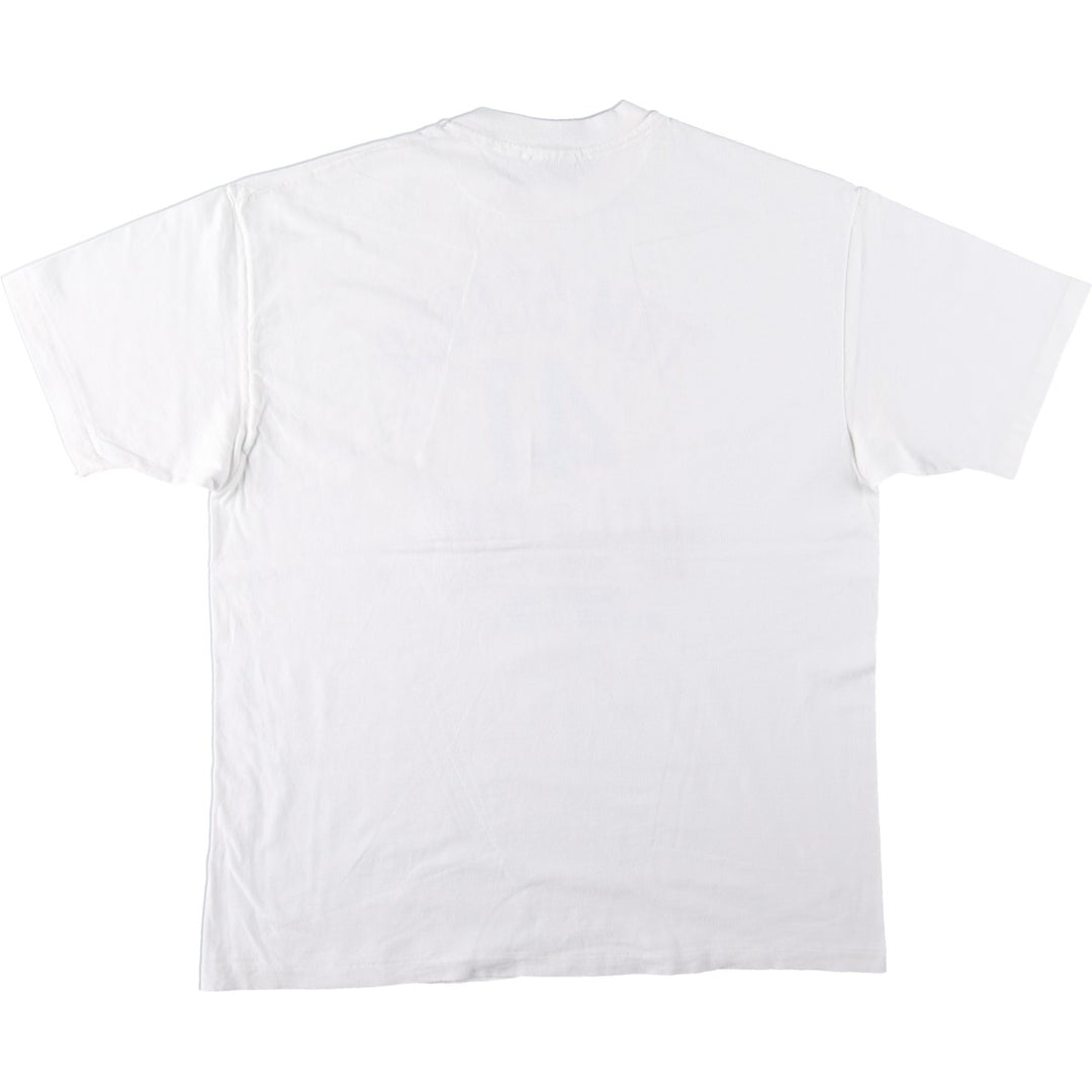 90'S Hanes BEEFY-T Tom Seaver sports print t-shirt, made in USA, men's size XL (approx.) cotton white type Vintage Second Hand