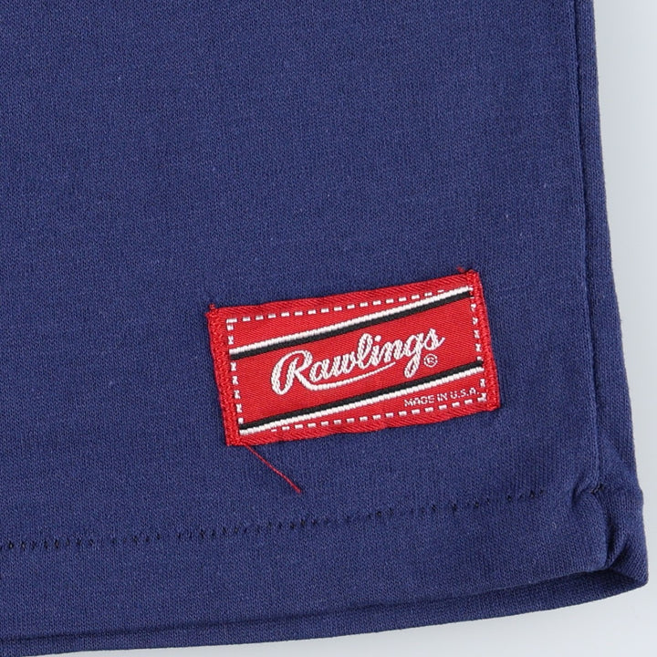 Rawlings NFL Los Angeles Chargers V-neck sports print T-shirt, Made in USA, Men's size L equivalent, Vintage. polyester navy blue type Vintage Second Hand