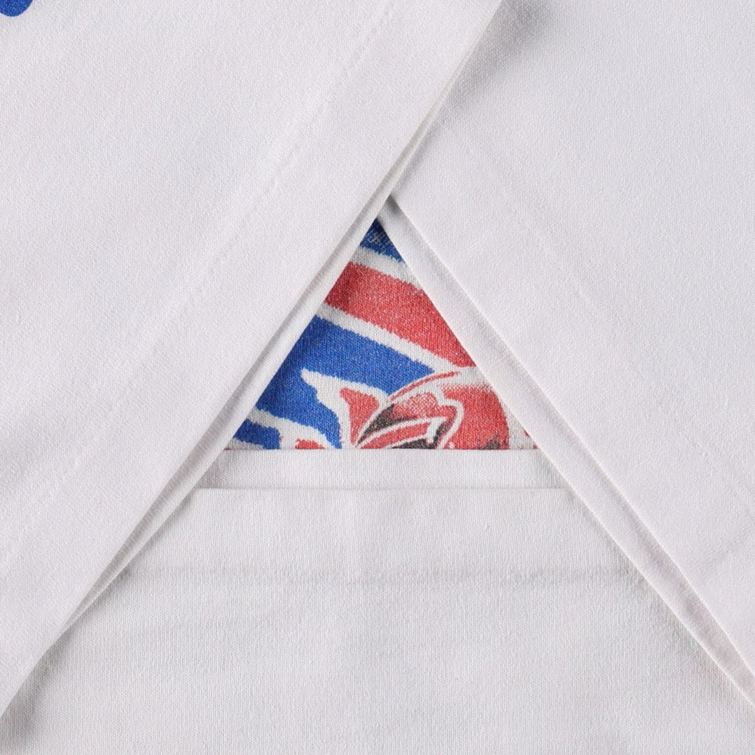 BULLETIN ATHLETIC NFL BUFFALO BILLS Logo Print T-Shirt, Made in Canada, Men's Size L (approx.) cotton white type Vintage Second Hand