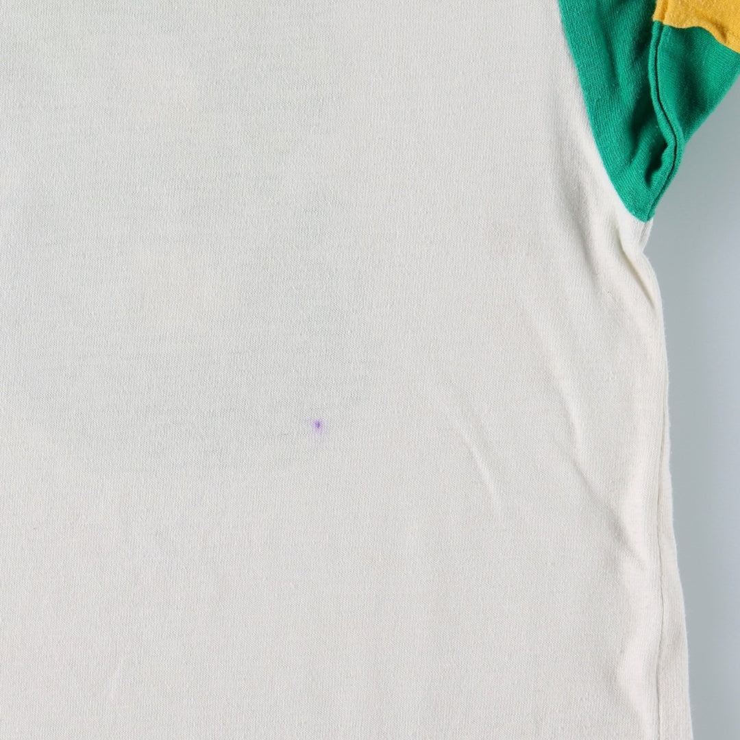 1980'S Wendy Wilson Football 3/4 Sleeve T-Shirt, Men's Size S (Equivalent), Vintage unclear green type Vintage Second Hand